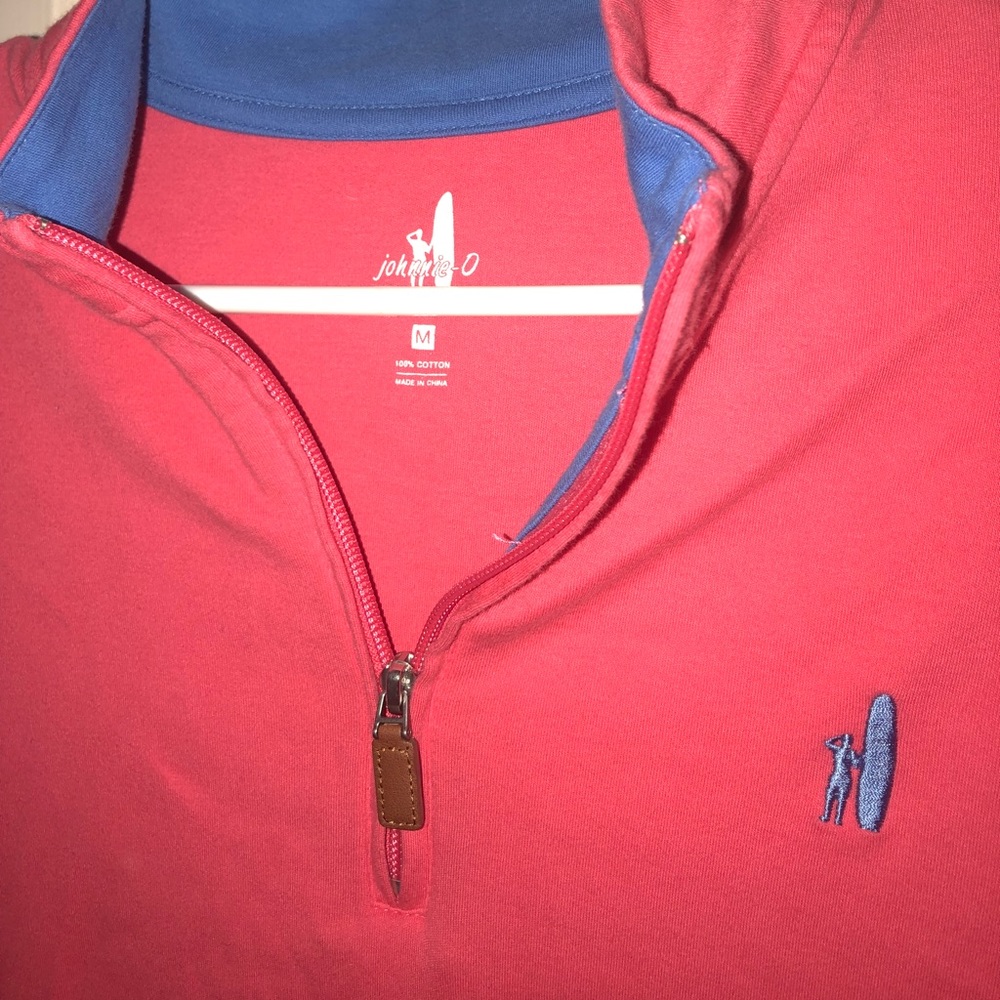 Johnnie-O men’s quarter-zip, Nantucket red